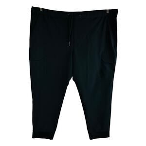 Goodfellow & Co Mens Sz 4XL Tall Pants Pull On Waist Black Active Jogger Stretch